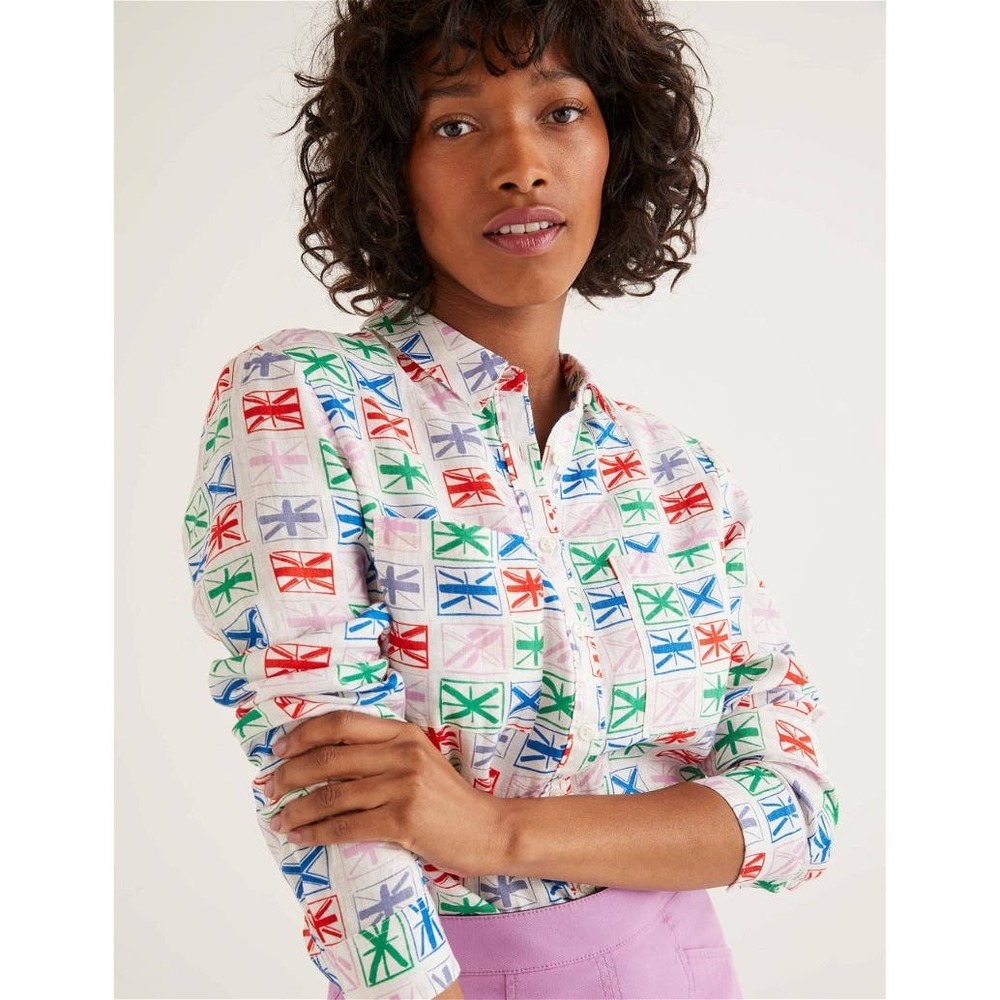 Boden Multicolor Button Down Shirt - image 8
